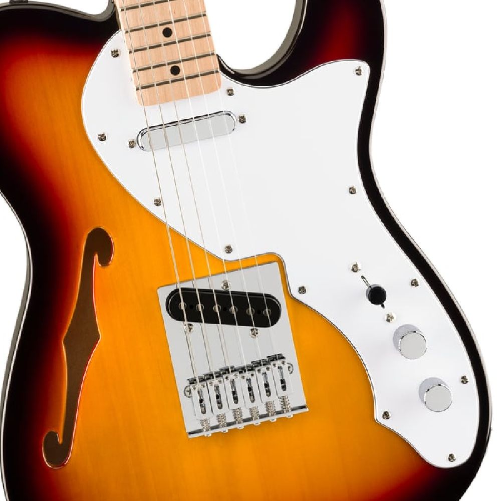 Squier by Fender Affinity Series Telecaster Thinline 3-Color Sunburst Electric Guitar (0378272500)