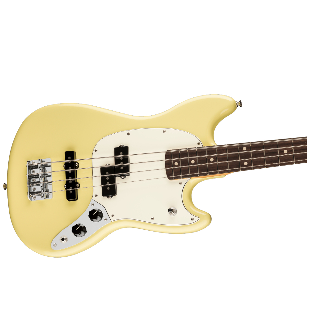 Fender Player II Mustang Bass PJ Rosewood Fingerboard - Hialeah Yellow (140490561)