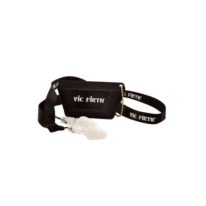 Vic Firth VICEARPLUGL2 High-Fidelity Hearing Protection Ear Plugs - Large (White)