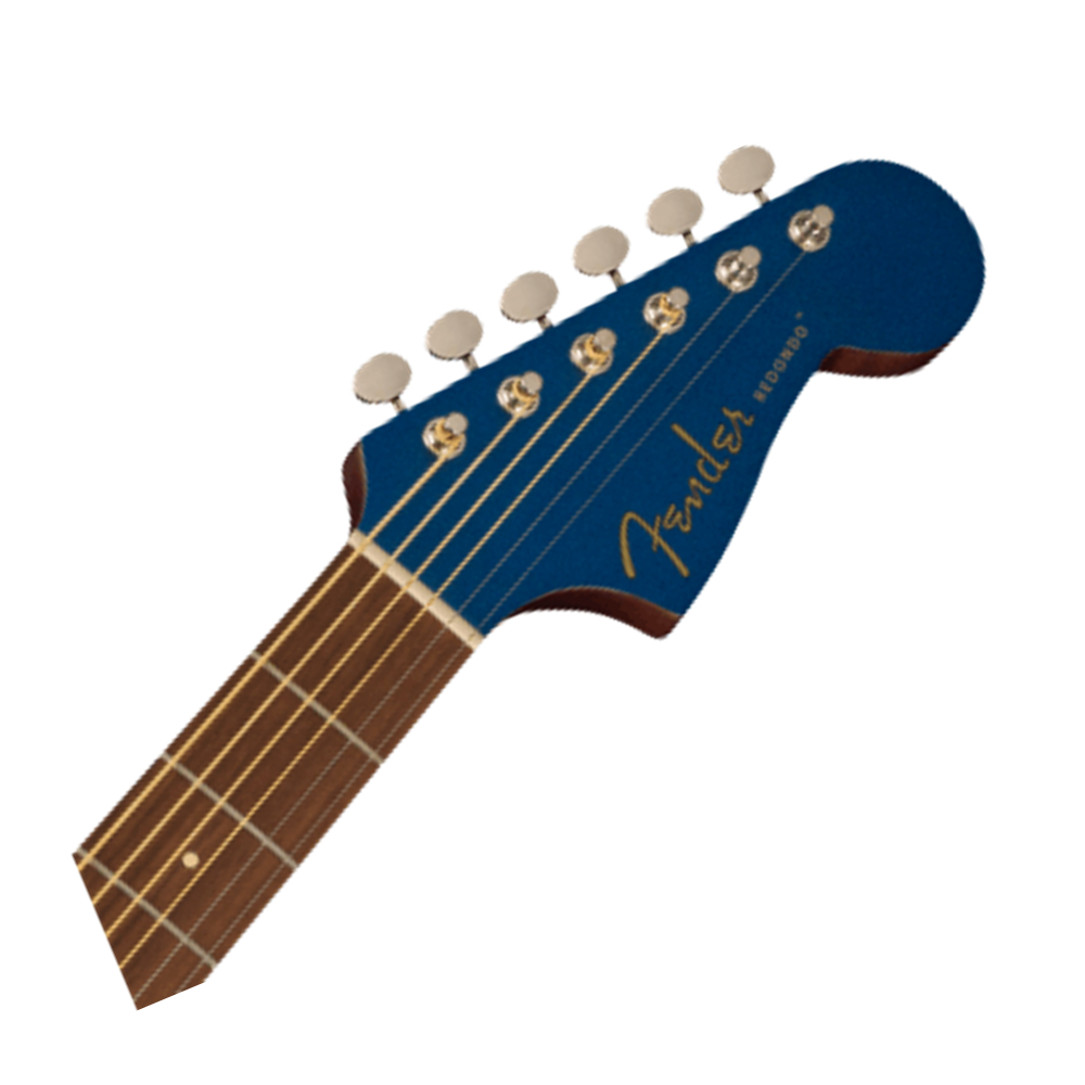 Fender Redondo Player Acoustic Guitar - Walnut Fingerboard / Tortoiseshell Pickguard - Lake Placid Blue
