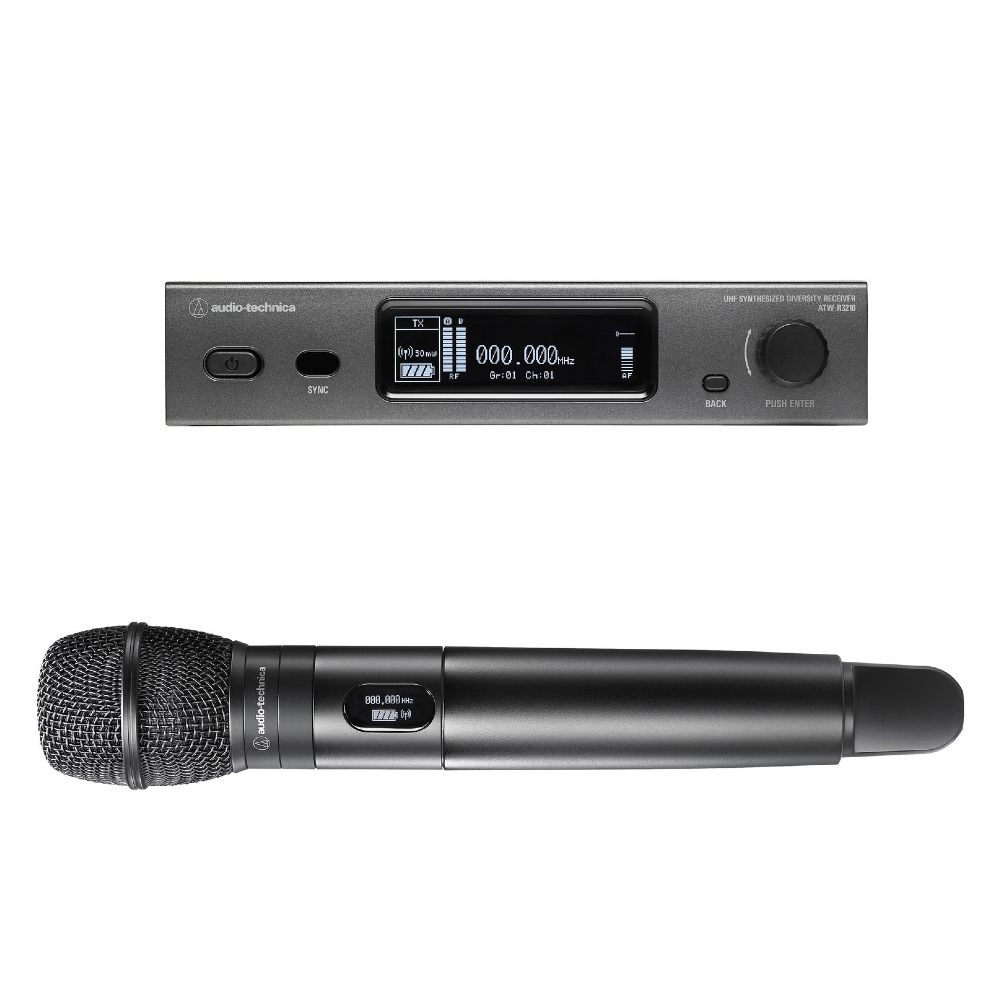 Audio-Technica ATW-3212-C710DE2 3000 Series Wireless Handheld Microphone System (DE2: 470 to 530 MHz)