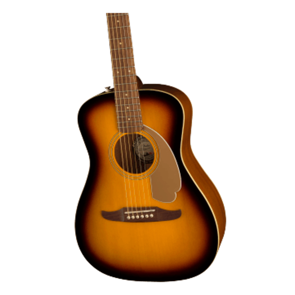 Fender Malibu Player Acoustic Guitar - Walnut Fingerboard / Gold Pickguard / Sunburst (970722503)