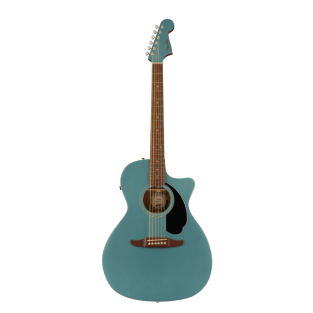 Fender Newporter Player Acoustic Guitar - Walnut Fingerboard / Black Pickguard / Tidepool (970743513)