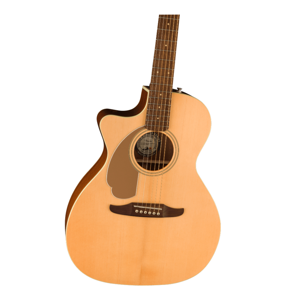 Fender Newporter Player Left-Handed Acoustic Guitar - Walnut Fingerboard / Gold Pickguard / Natural (970748521)