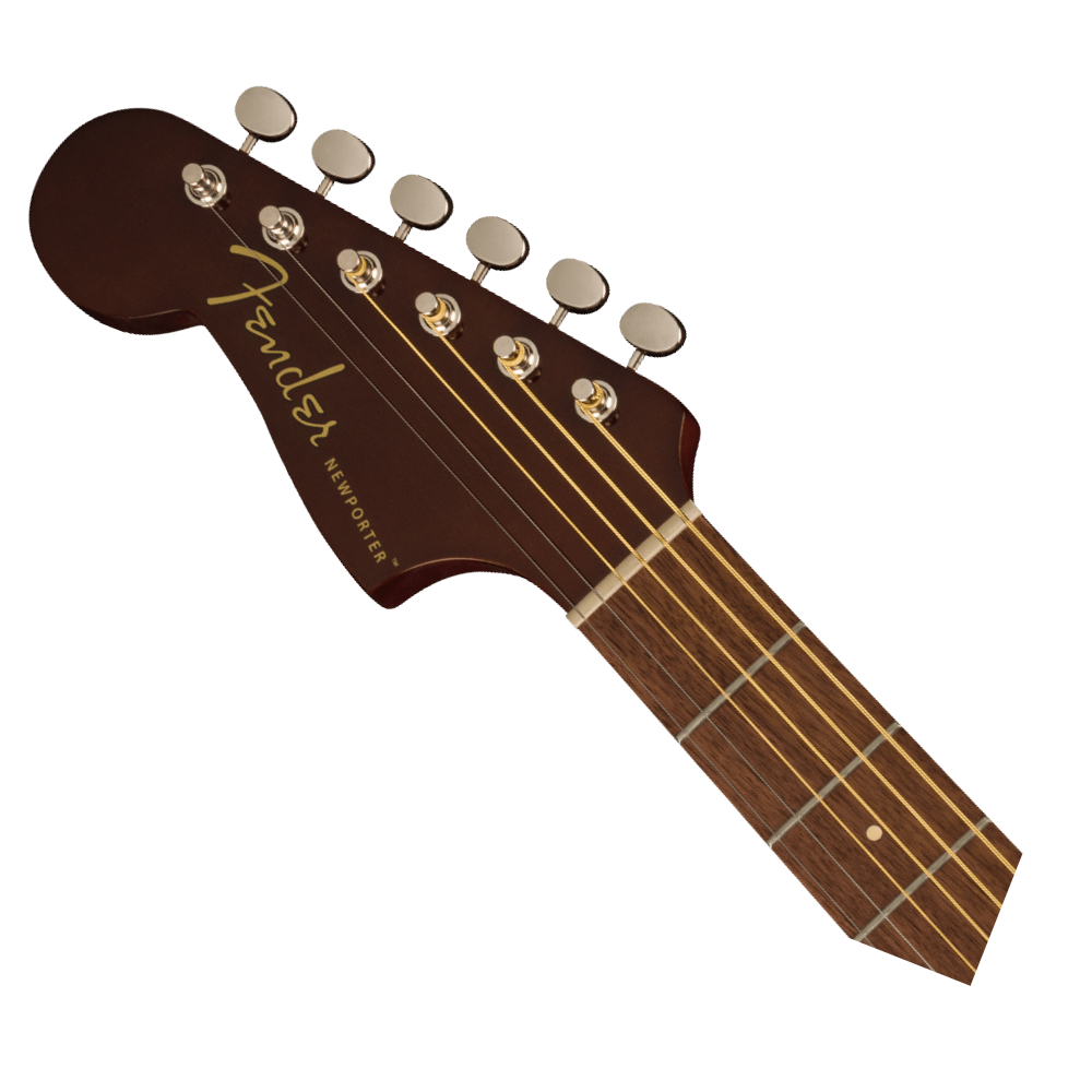 Fender Newporter Player Left-Handed Acoustic Guitar - Walnut Fingerboard / Gold Pickguard / Natural (970748521)