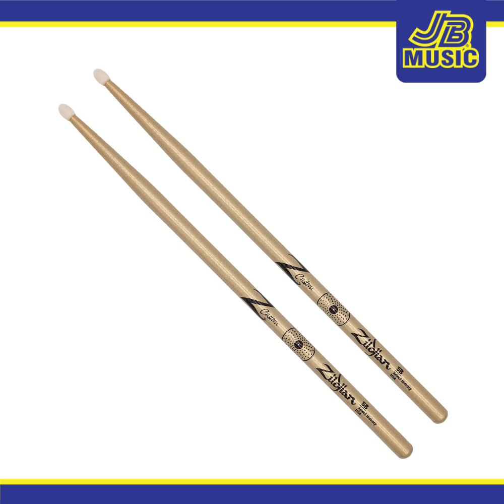 Zildjian Z Custom LE Drumstick Collection Hickory Nylon Tip 5B Gold Chroma (Z5BCGN-ZC)