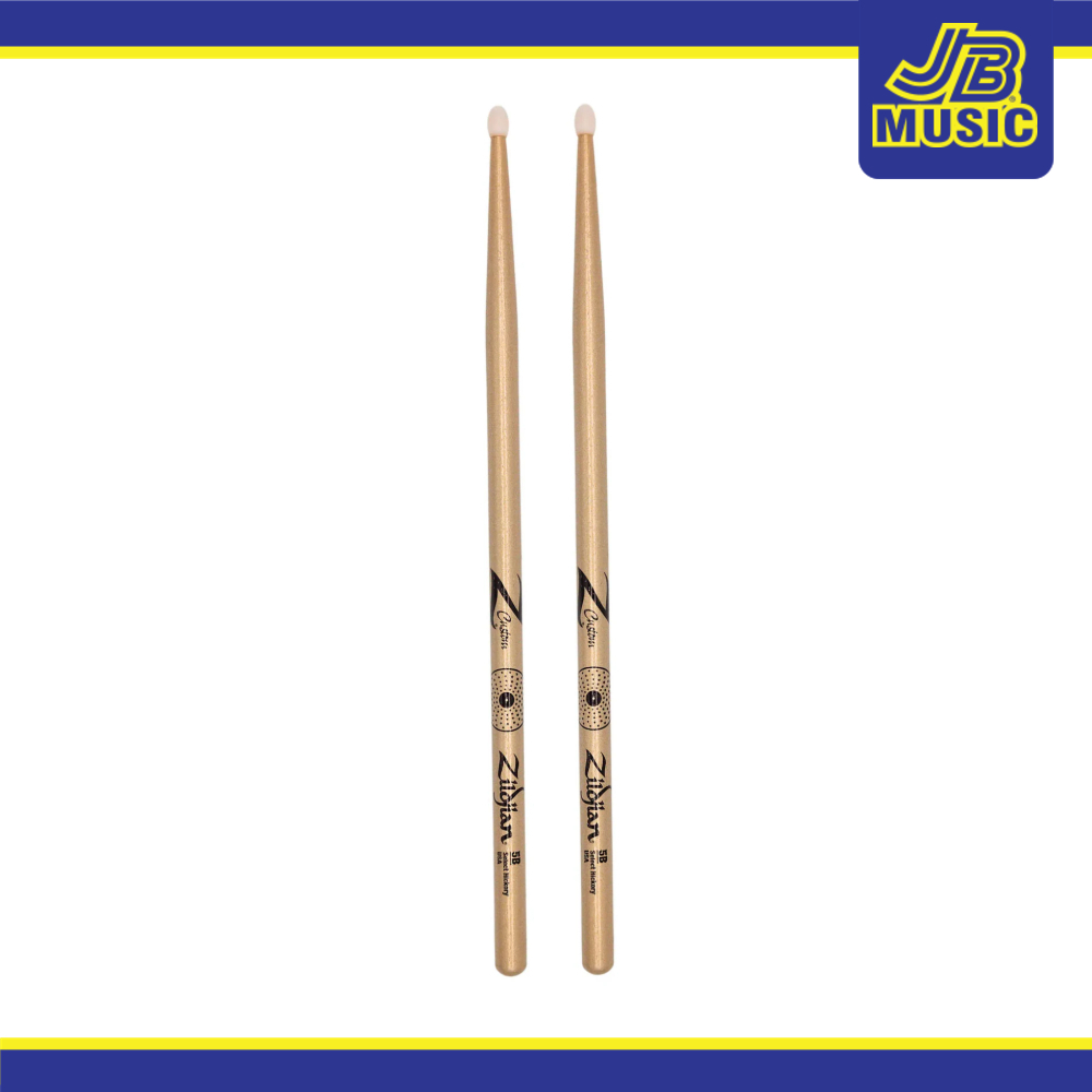 Zildjian Z Custom LE Drumstick Collection Hickory Nylon Tip 5B Gold Chroma (Z5BCGN-ZC)