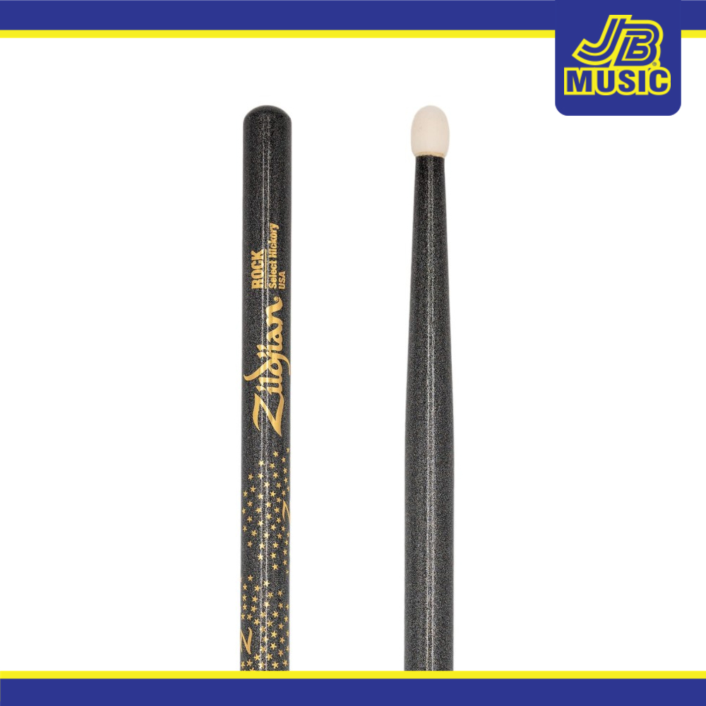 Zildjian Z Custom LE Drumstick Collection Black Chroma ROCK Nylon Tip (ZRKCBN-ZC)
