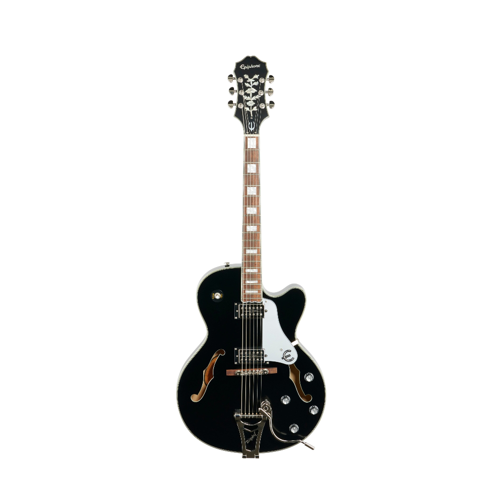 Epiphone Emperor Swingster Hollowbody Electric Guitar - Black Aged Gloss / SemiHallow (ETS2BAGNB1)