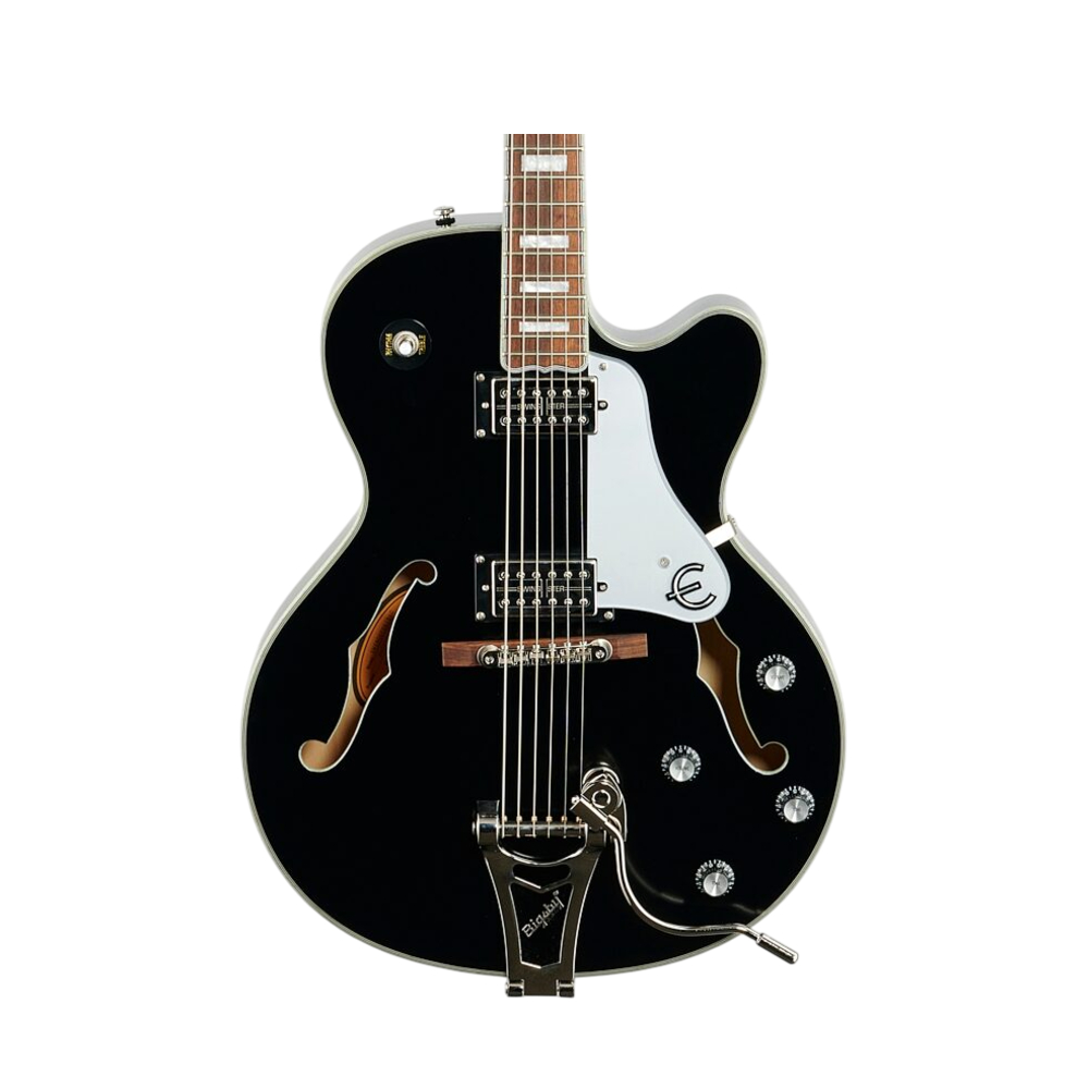 Epiphone Emperor Swingster Hollowbody Electric Guitar - Black Aged Gloss / SemiHallow (ETS2BAGNB1)