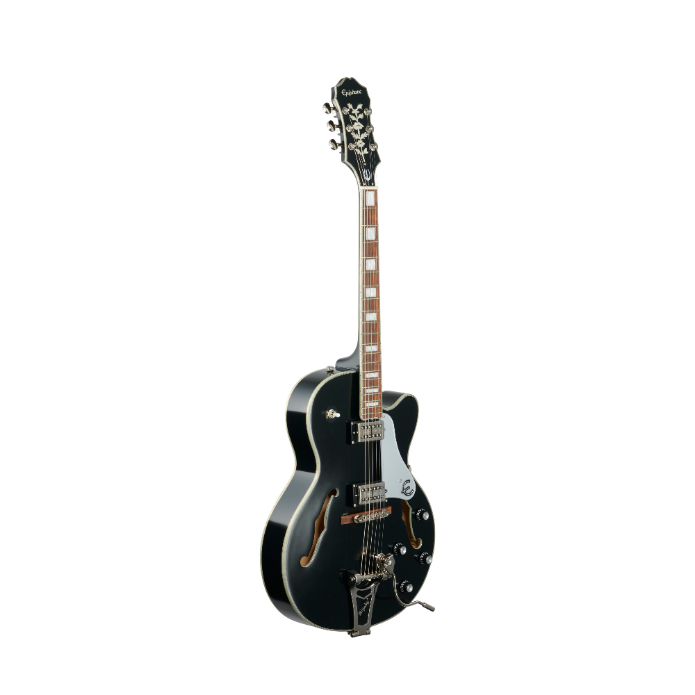 Epiphone Emperor Swingster Hollowbody Electric Guitar - Black Aged Gloss / SemiHallow (ETS2BAGNB1)