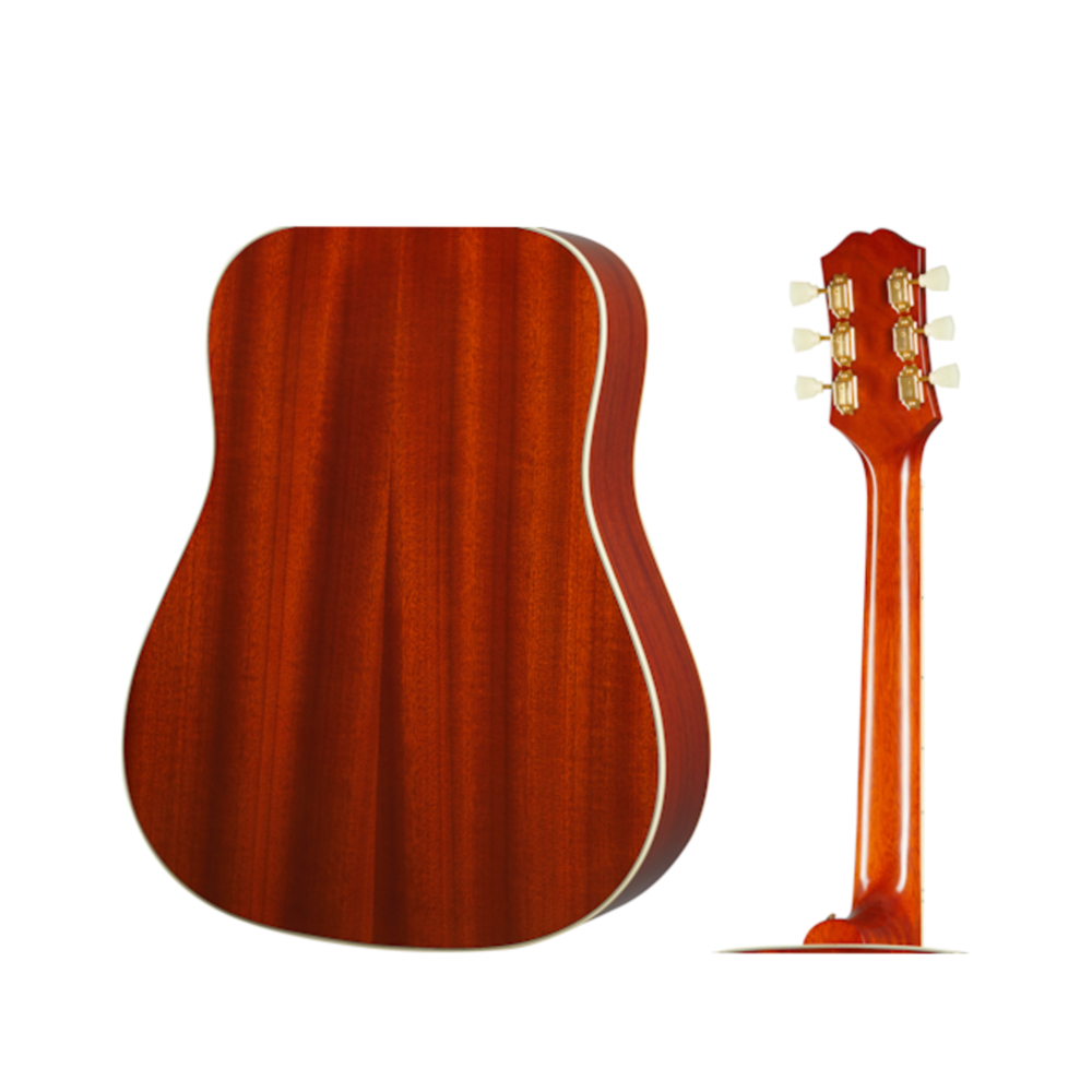 Epiphone Hummingbird Acoustic Guitar - All Solid Wood / Fishman Sonitone / Aged Cherry Sunburst Gloss (IGMTHUMACHGH1)