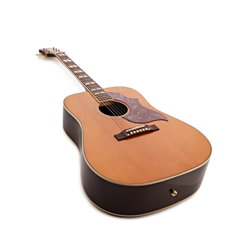 Epiphone Hummingbird Acoustic Guitar - All Solid Wood / Fishman Sonitone / Aged Natural Antique Gloss (IGMTHUMANAGH1)