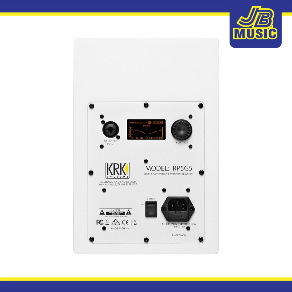 KRK Rokit RP5 G5 Studio Monitor - White RP5G5W (Single)