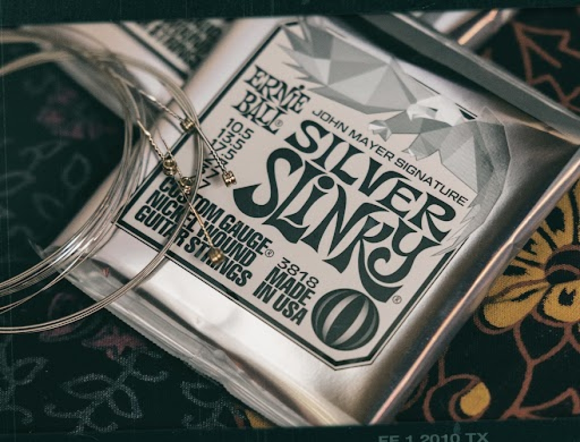 Ernie Ball 2218 John Mayer Silver Slinky Signature Electric Guitar Strings