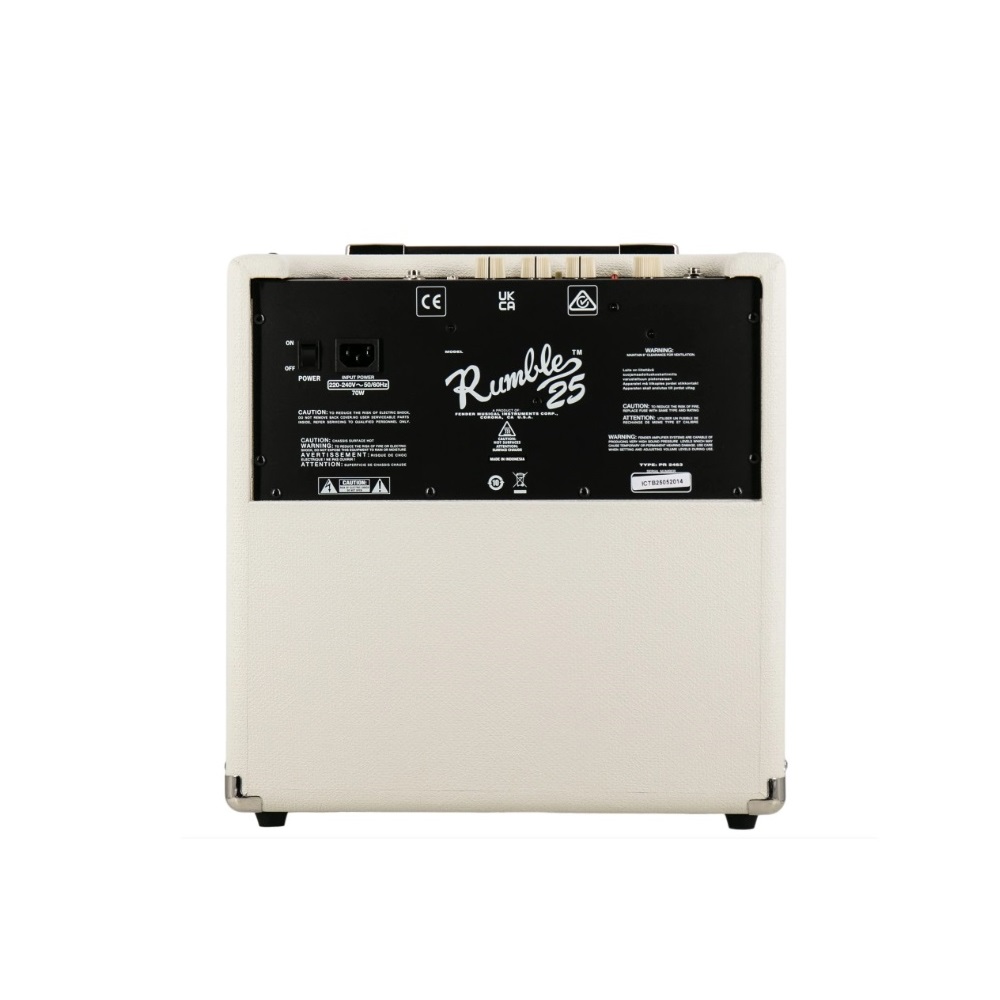 Fender Rumble 25 V3 Bass Combo Amplifier - 230V (Ivory)