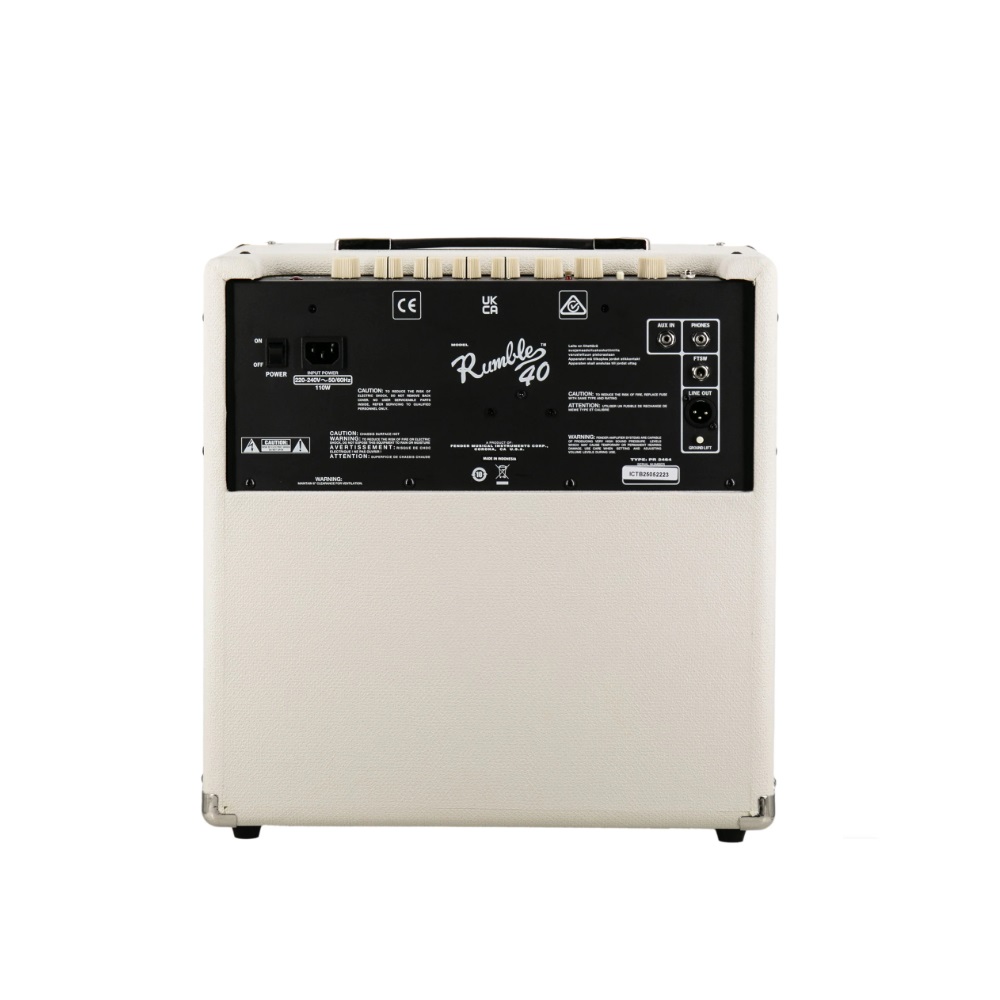 Fender Rumble 40 V3 Bass Combo Amplifier - 230V (Ivory)