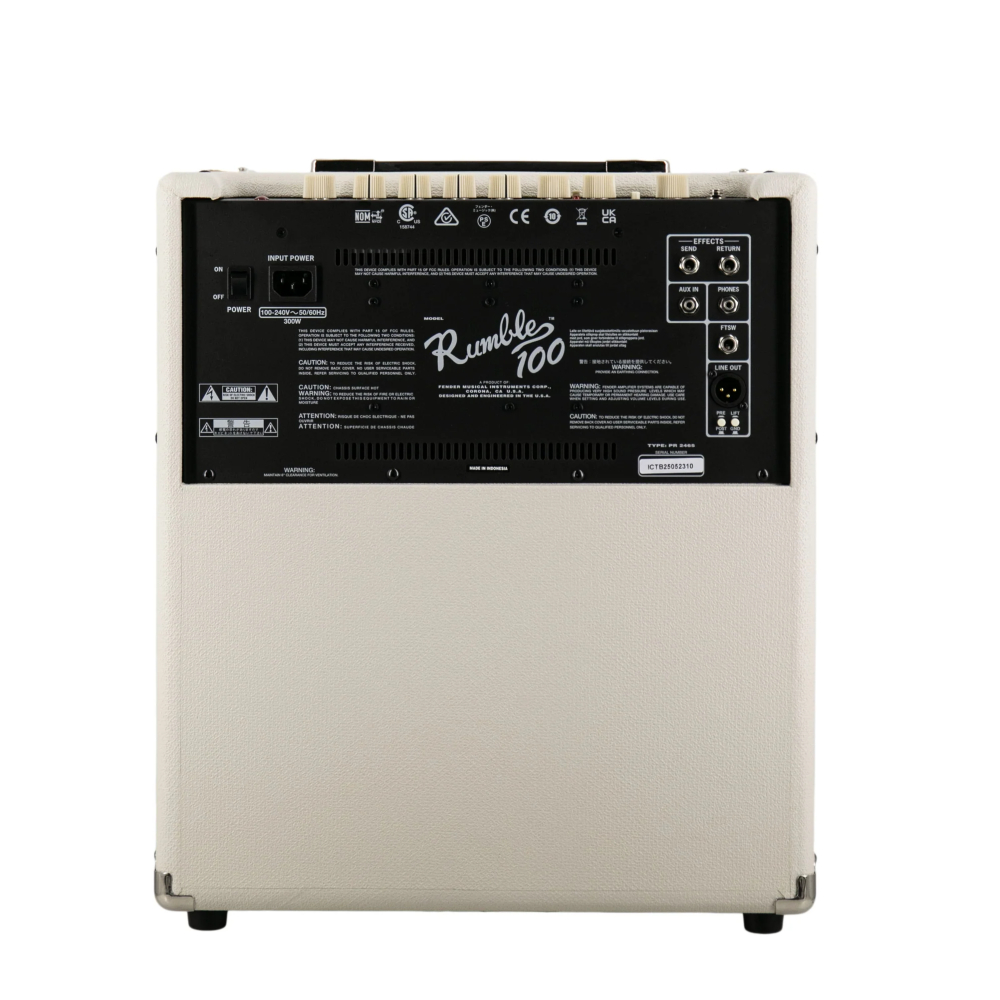 Fender Rumble 100 V3 Bass Amplifier - Ivory, 230V (2370406750)