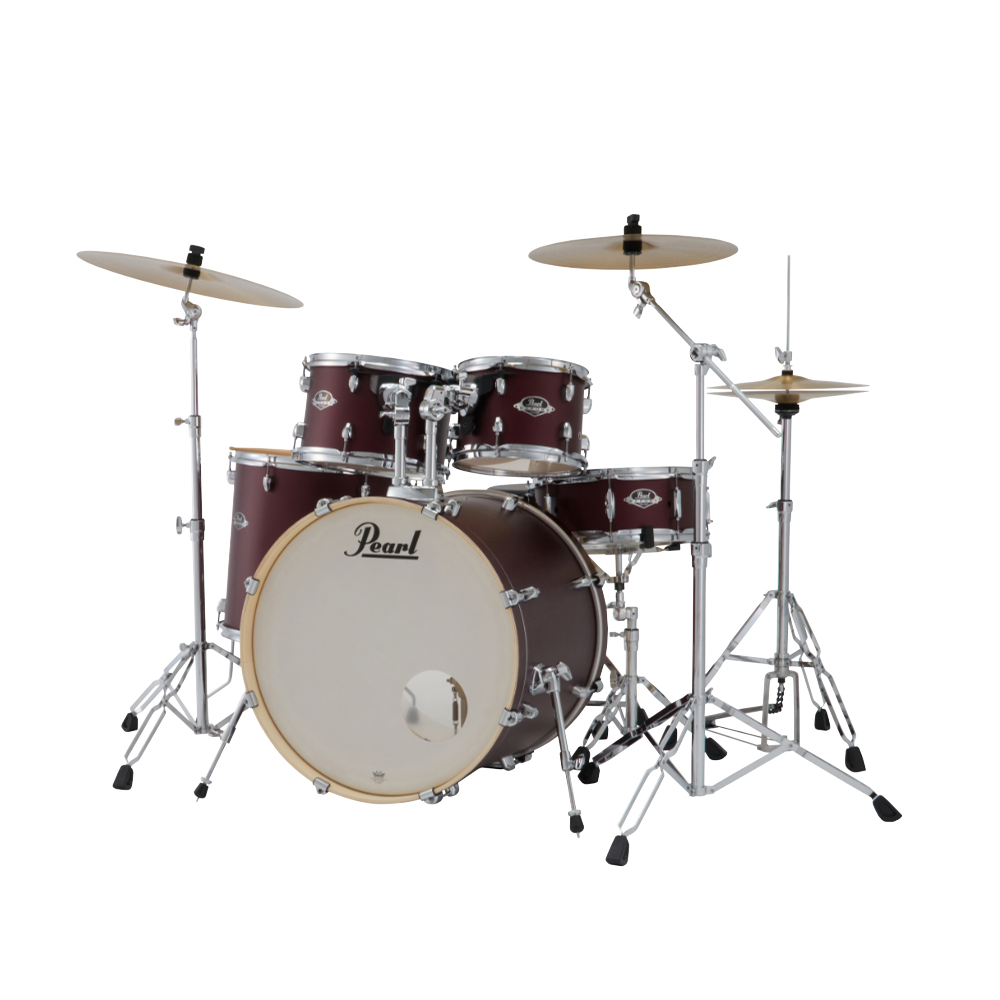 Pearl Export EXX 5-Pc Drum Set Fusion Shell Pack - Satin Scarlet (EXX725SPN/C) (#864)