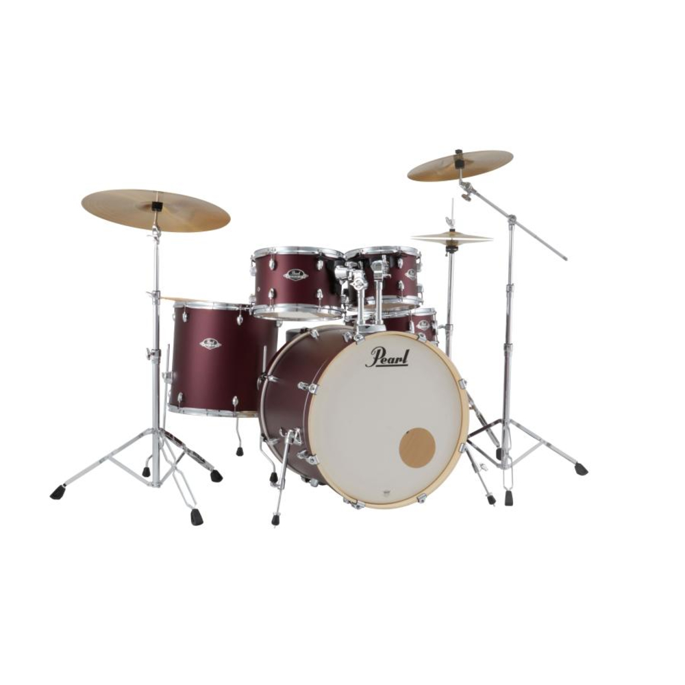 Pearl Export EXX 5-Pc Drum Set Fusion Shell Pack - Satin Scarlet (EXX725SPN/C) (#864)