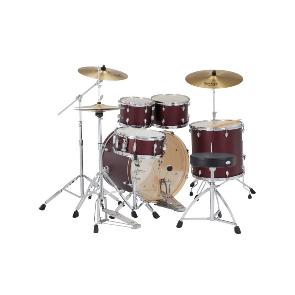 Pearl Export EXX 5-Pc Drum Set Fusion Shell Pack - Satin Scarlet (EXX725SPN/C) (#864)