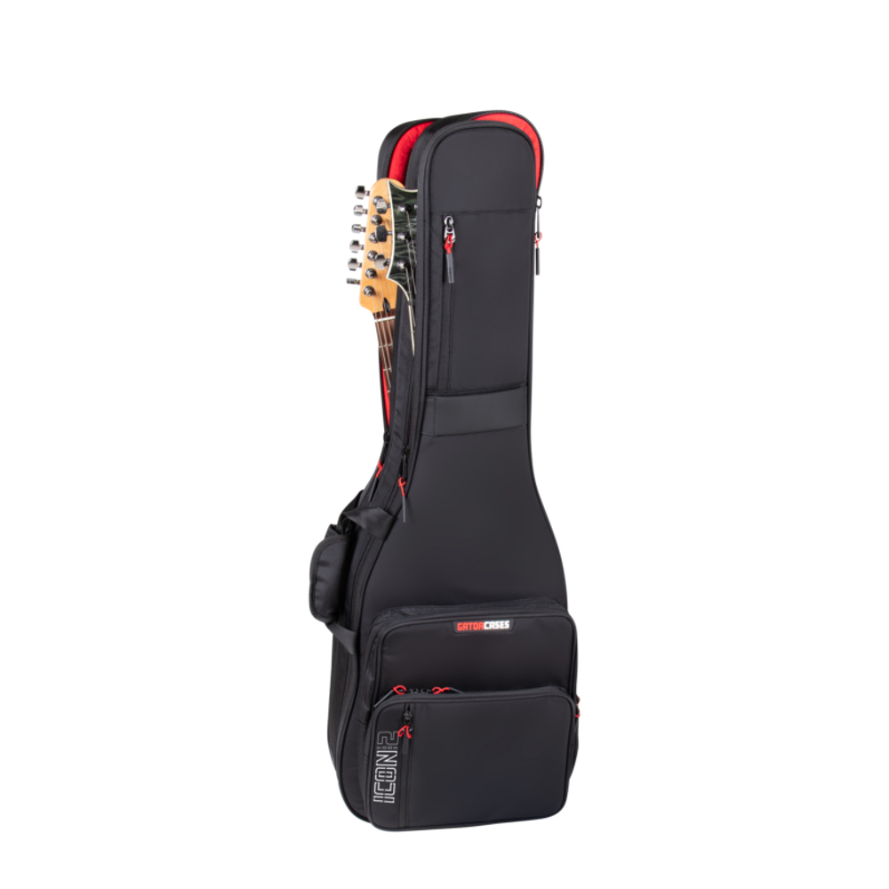 Gator G-ICONTTELEC-BLK Take Two Series Dual Electric Guitar Bag (Black)