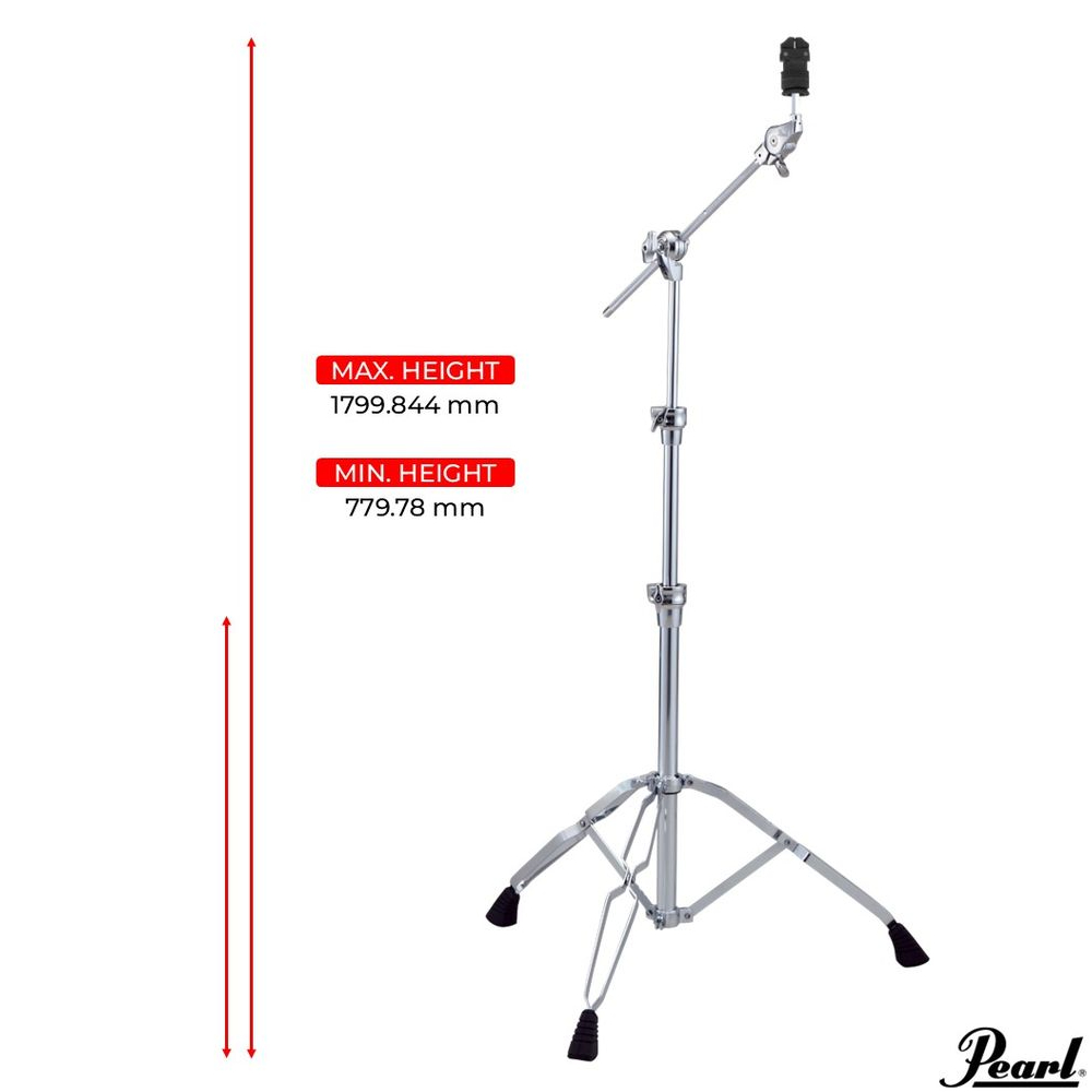 Pearl BC-930WL BC-930 Series Boom Cymbal Stand with WL-230A (Double Braced)