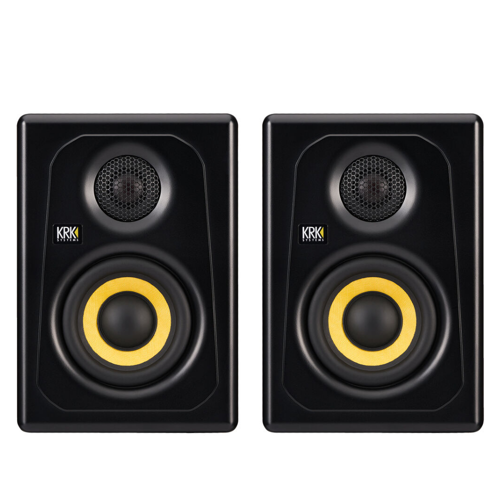KRK - K3-PH Kreate 3 3” Two-Way Powered Studio Monitor Speaker, Black , Pair