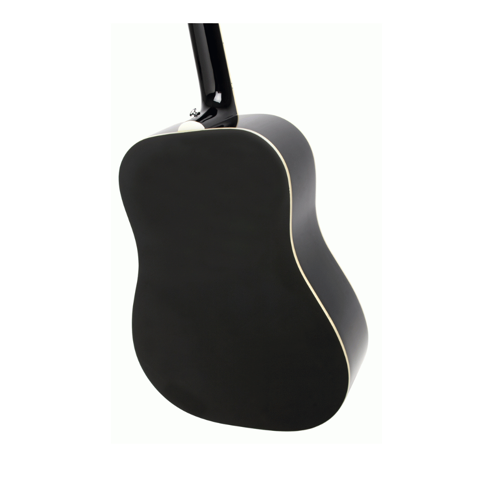 Epiphone DR-100 Dreadnought Acoustic Guitar – Ebony (EA10EBCH1)