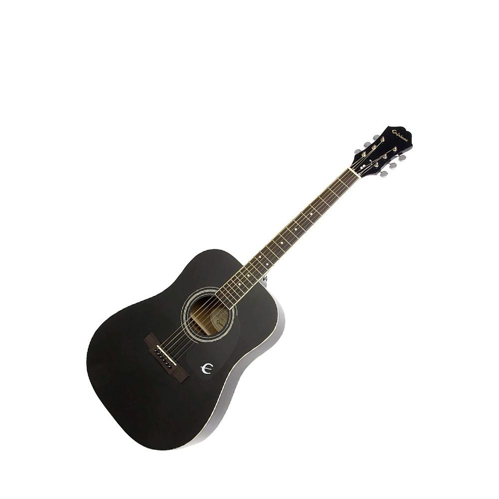 Epiphone DR-100 Dreadnought Acoustic Guitar – Ebony (EA10EBCH1)
