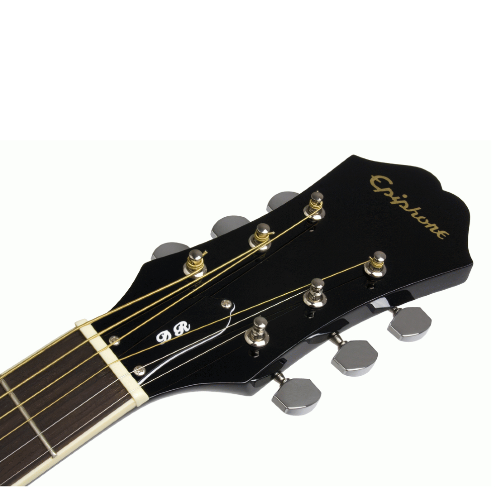 Epiphone DR-100 Dreadnought Acoustic Guitar – Ebony (EA10EBCH1)
