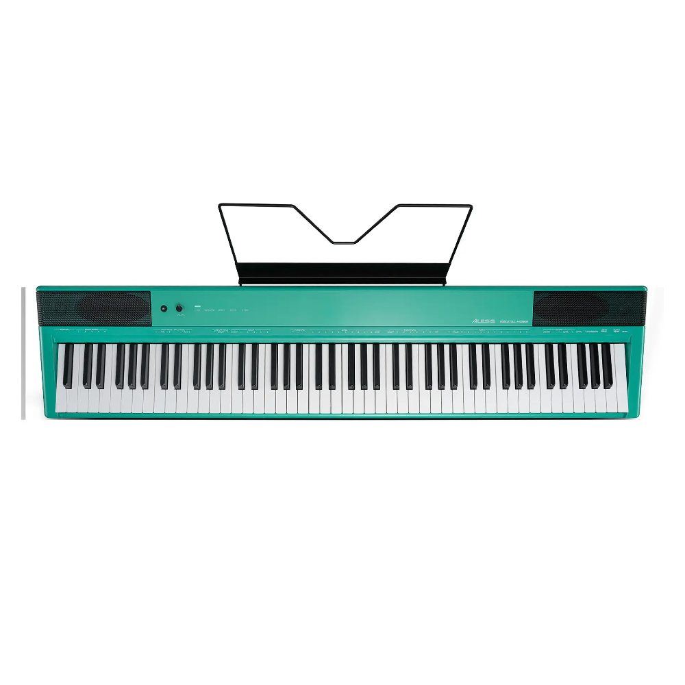 Alesis RECITALHOME 88-Key Contemporary Digital Piano w/Wood Stand (Turquoise)