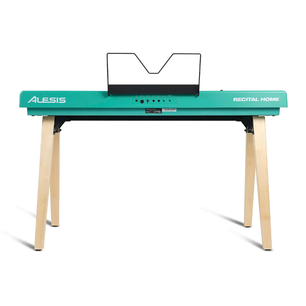 Alesis RECITALHOME 88-Key Contemporary Digital Piano w/Wood Stand (Turquoise)