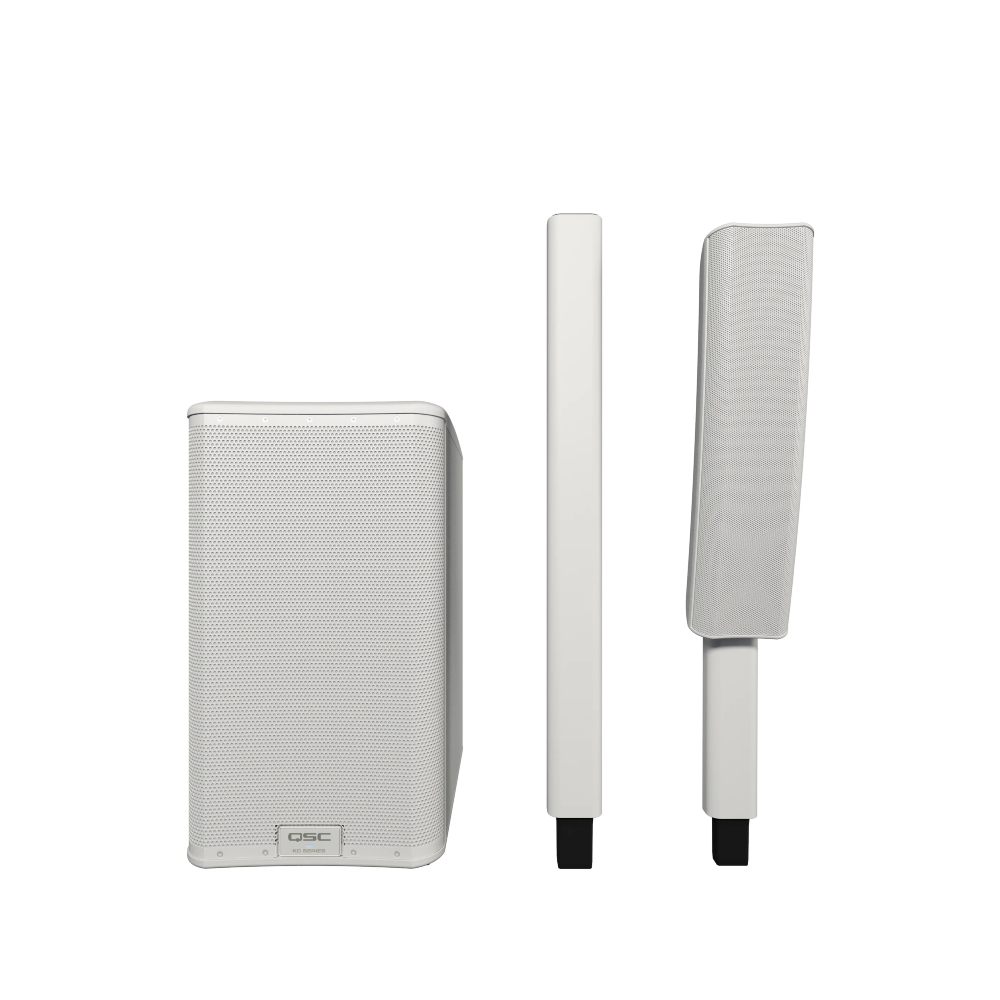QSC KC12 Column PA System (White)