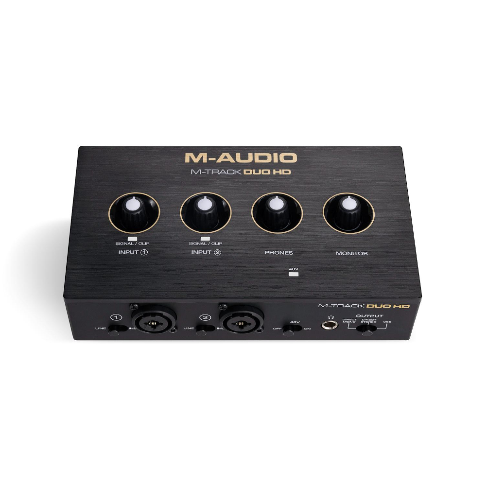 M-Audio M-Track Duo HD Producer Pack with Condenser Mic & Closed-back Headphones