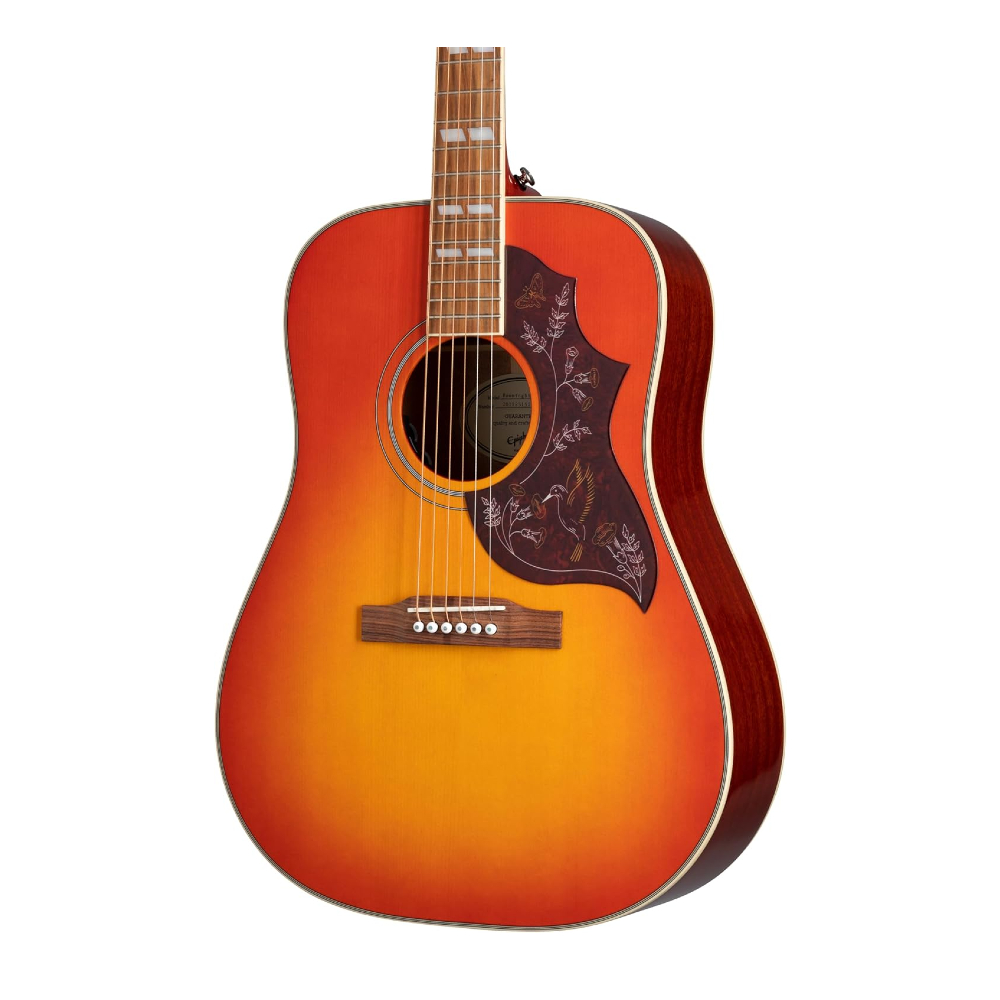 Epiphone Hummingbird Studio Acoustic-Electric Guitar - Faded Cherry Sunburst (EEHBFCNH1)