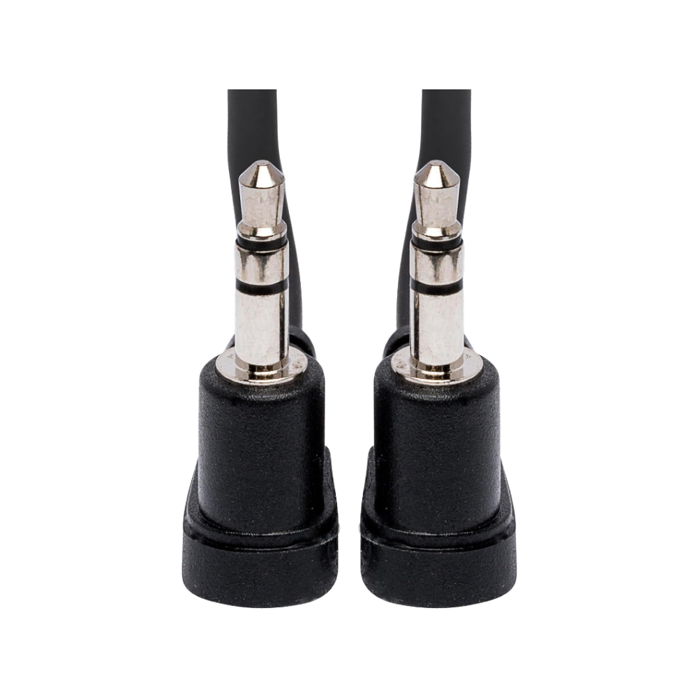 Hosa CMM-103RR Stereo Interconnect Cable Right-angle 3.5mm TRS Male to Right-angle 3.5mm TRS Male 3ft