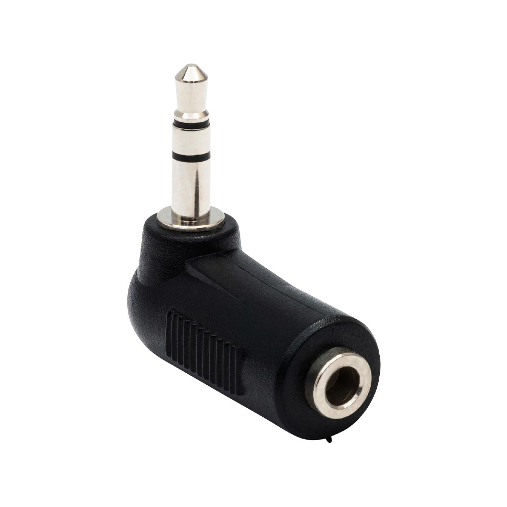Hosa GMP-467 3.5mm TRS Female to 2.5mm TRS Male Right-angle Adapter