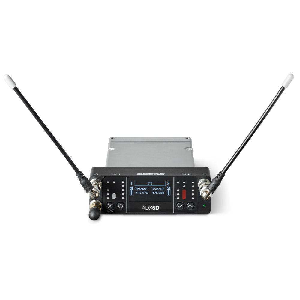Shure ADX5D-A  Axient Digital Dual-Channel Portable Wireless Receiver