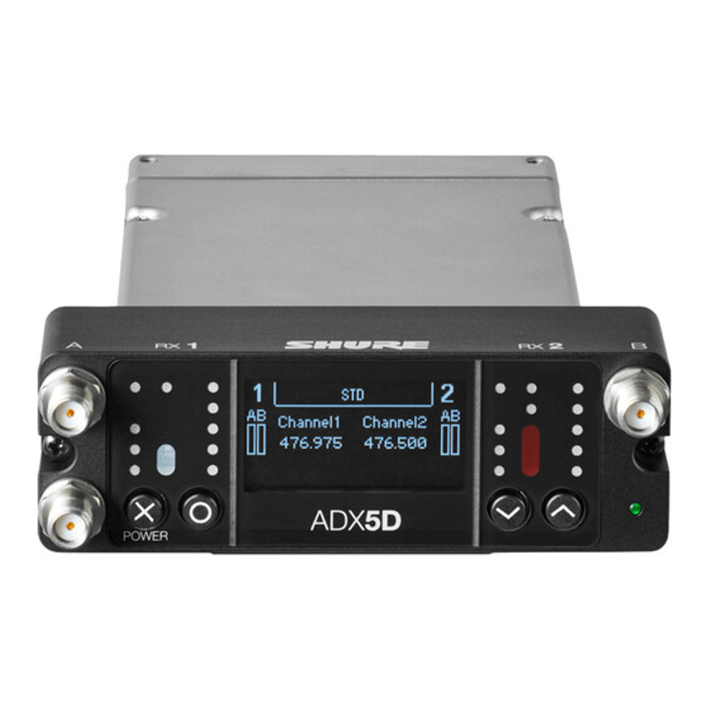 Shure ADX5D-A  Axient Digital Dual-Channel Portable Wireless Receiver