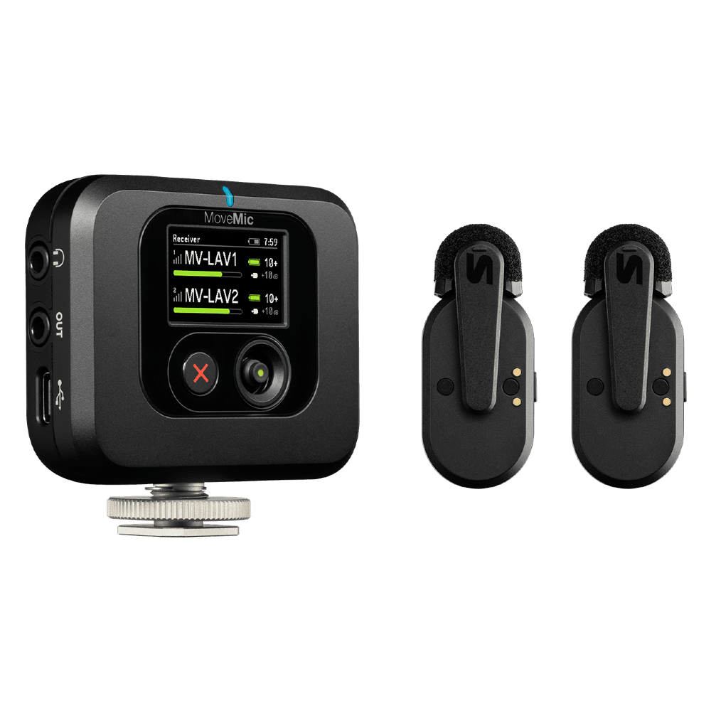 Shure MV-TWO-KIT-Z6 Two Lavs Charge Case Plug-in Receiver