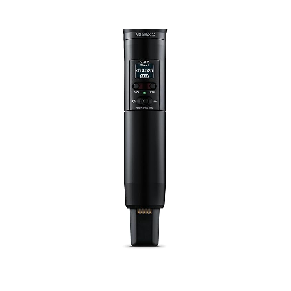 Shure SLXD2/N8SB Handheld Transmitter with Nexadyne 8/S Black Supercardioid Vocal Mic Capsule