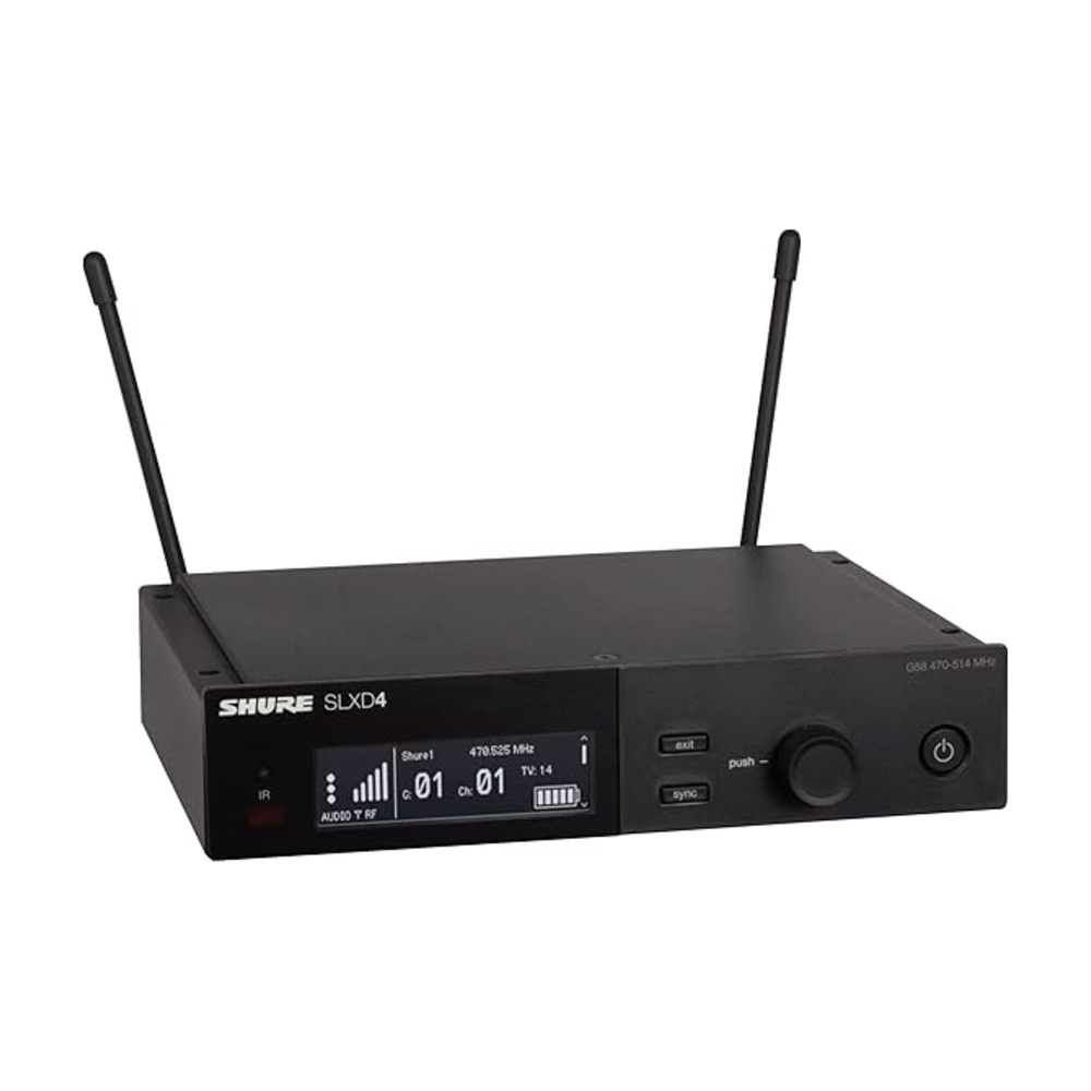 Shure SLXD14A/85M-L57 Wireless System with SLXD1 Bodypack Transmitter and WL185 Lavalier 650-694MHZ Microphone