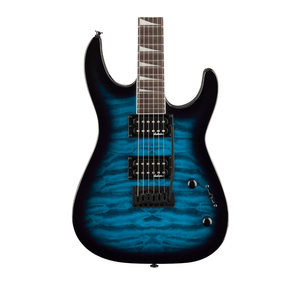 Jackson JS Series Dinky JS20 DKQ 2PT Electric Guitar - Transparent Blue Burst - 2910211586