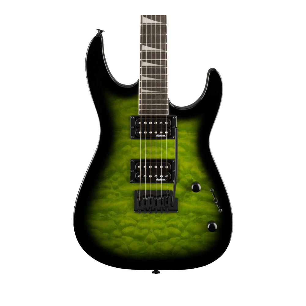 Jackson JS Series Dinky JS20 DKQ 2PT Electric Guitar Amaranth - Transparent Green Burst - 2910211587