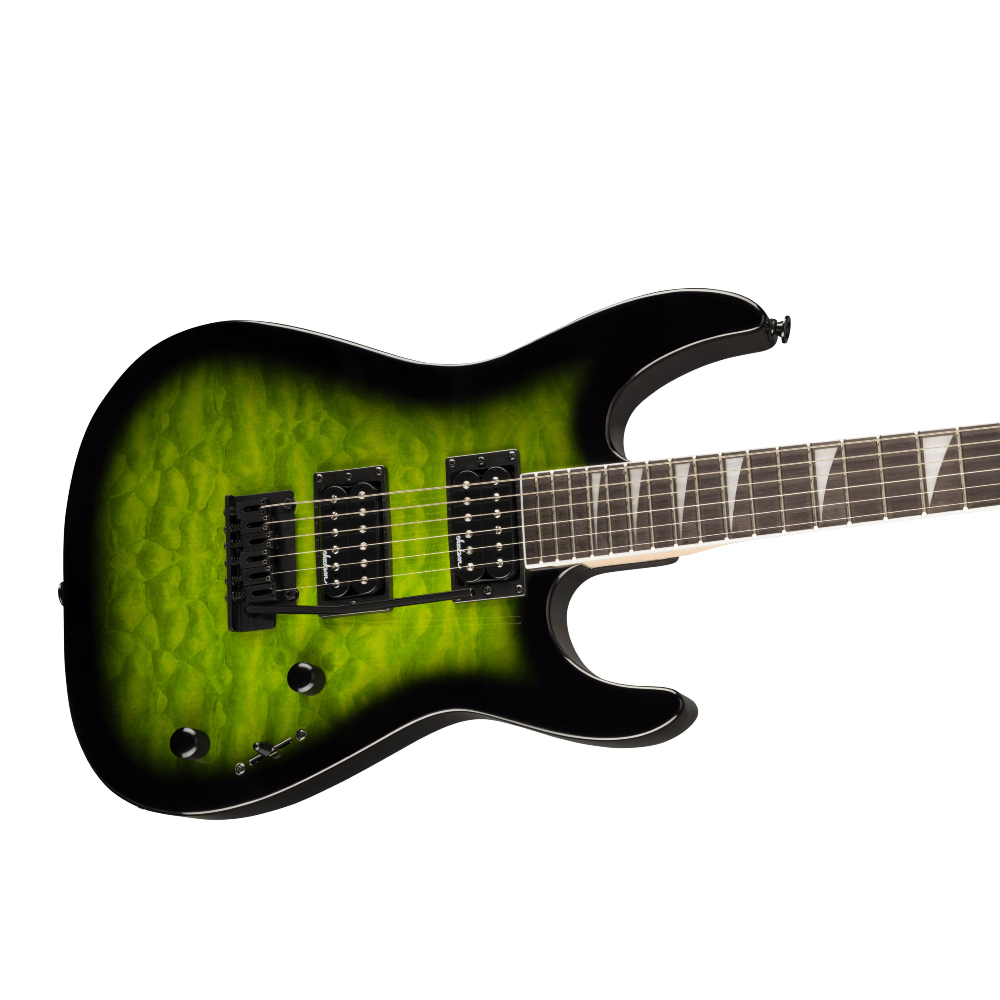 Jackson JS Series Dinky JS20 DKQ 2PT Electric Guitar Amaranth - Transparent Green Burst - 2910211587