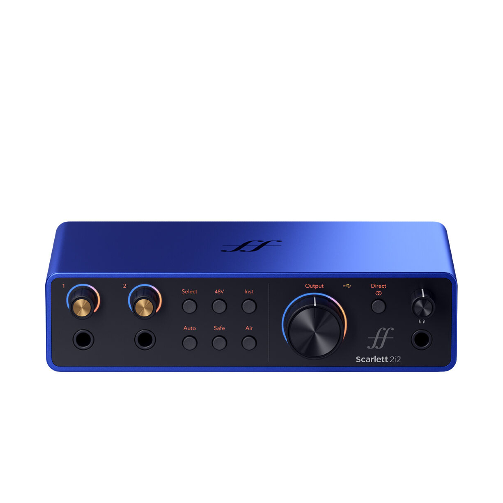 Focusrite Scarlett 2i2 USB-C Audio Interface (4th Generation / 25th Anniversary Edition / ISA Blue)