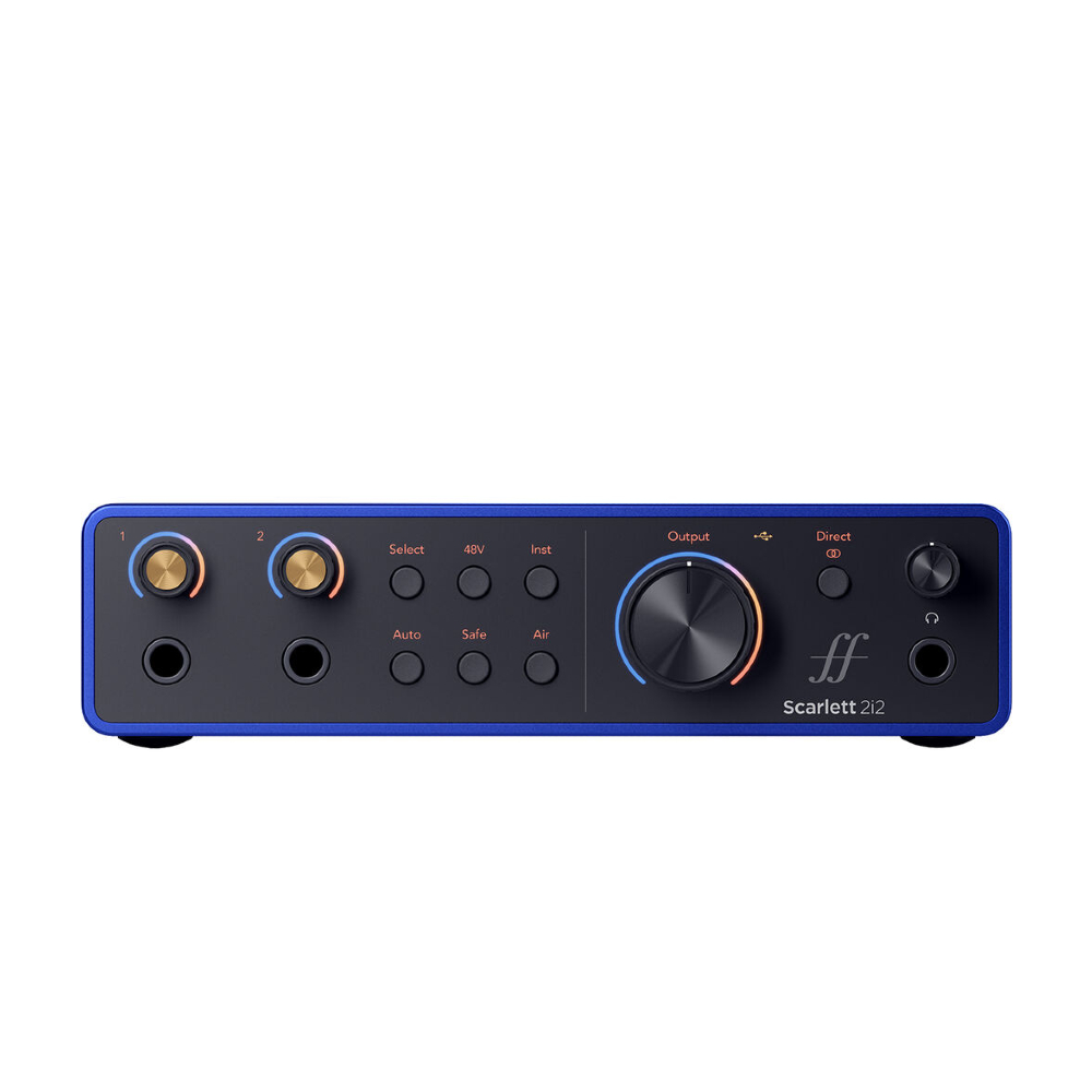 Focusrite Scarlett 2i2 USB-C Audio Interface (4th Generation / 25th Anniversary Edition / ISA Blue)