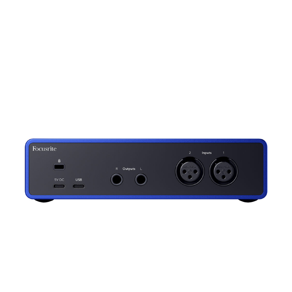 Focusrite Scarlett 2i2 USB-C Audio Interface (4th Generation / 25th Anniversary Edition / ISA Blue)