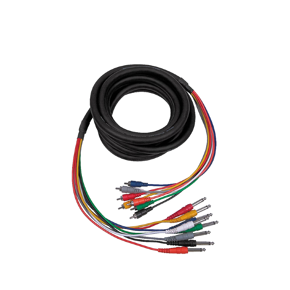 Hosa CPR-802 Unbalanced Snake 1/4″ TS to RCA – 2m